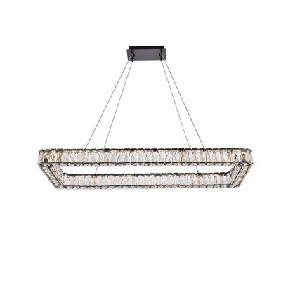 Elegant Lighting Monroe 1 - Light Pendant in  Black