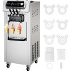 2x7L Dual-Hopper Soft Serve Ice Cream Maker - 2200W, 20-28L/H Output, LCD Display & Self-Cleaning Function - 2 of 4