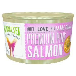 Natural Sea No Salt Added Wild Alaska Pink Salmon - 7.5oz - 1 of 3