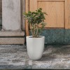 Rosemead Home & Garden Concrete Outdoor Planter Pot Chalk White 17.13"x17.13"x21.65" - 3 of 4