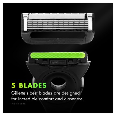 Gillette Labs Exfoliating Bar Razor + 2 Razor Blade Refills &#38; Premium Magnetic Stand_4