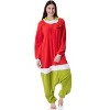 Seven Times Six Unisex Adult The Grinch Santa Hooded Costume Union Suit One-Piece Pajama Multicoloured - 4 of 4