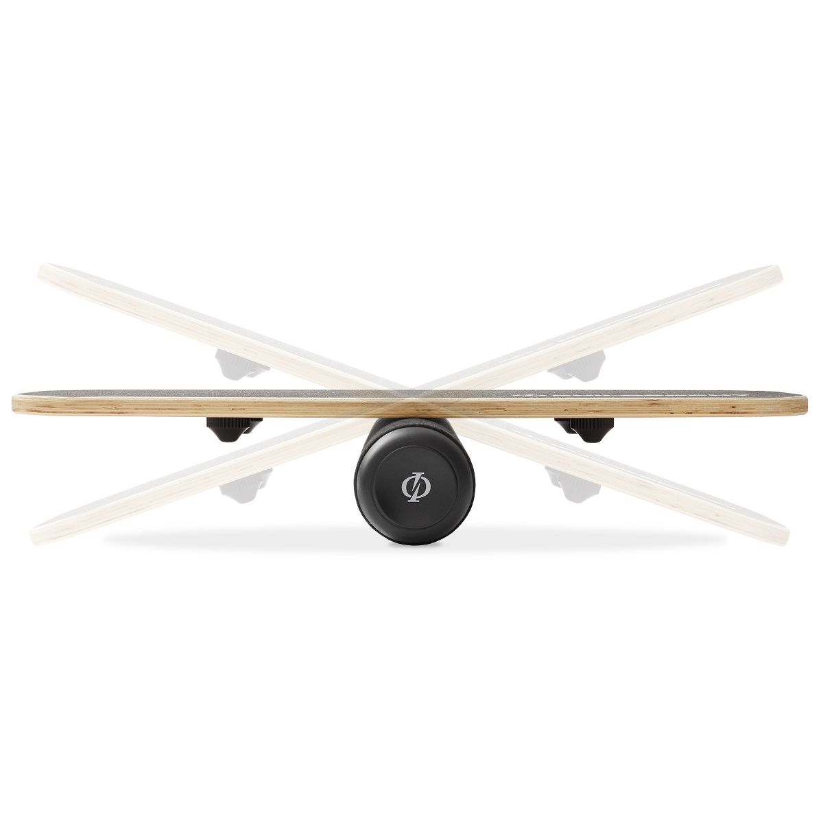 Philosophy Gym Balance Board - Wooden Balance Trainer with Adjustable Stoppers - thumbnail 3