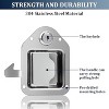 Attop Truck Tool Box Latch Replacement Stainless Steel Toolbox Paddle Lock Replacement Handle with Keys(2 Pack) - 2 of 4