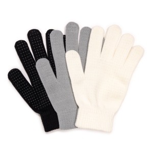 MUK LUKS Womens  3 Pair Pack of Gloves - 1 of 2