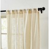 HLC.ME Linda Faux Linen Textured Semi Sheer Privacy Sun Light Filtering Window Rod Pocket Thick Curtains Panels, Set of 2 - 2 of 4