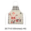 Unique Bargains Christmas Aprons Linen Beige White Black Red Gray 21.65"x26.77" 1 Pcs - 3 of 4