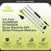 Sun Joe 5.5 Foot Extension Spray Wand, Aluminum Pole Accessory with Non-Slip Foam Grip for SPX Series Pressure Washers, SPX-ESW4 - 3 of 4