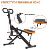 Sevobal Treadmills Rowing Machine for Home Adjustable 8 Speed Booster, Home Exercise Gym Squat Trainer Machine, Black, 36"*23"*43" - 4 of 4