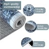 Entryway Runner Rug – Washable, Vintage Low-Pile Stain-Resistant, Soft Thin Non-Slip Carpet for Kitchen, Bedroom & Bathroom - 4 of 4