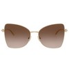 Jimmy Choo JC 4010B 300613 Womens Butterfly Sunglasses Pale Gold 55mm - 2 of 3