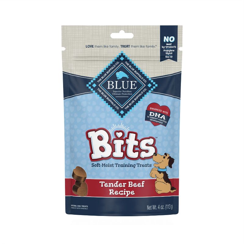 Blue Buffalo Bits Natural Soft-Moist Training Dog Treats with Beef Recipe, 1 of 6