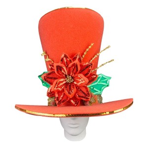 Foam Party Hats Red Christmas Bride Hat - 1 of 4