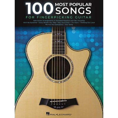 Hal Leonard 100 Most Popular Songs For Fingerpicking Guitar Guitar Solo Songbook Target