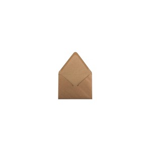 JAM Paper A2 Invitation Envelope 4 3/8" x 5 3/4" Brown Kraft Recycled 100/Pack (63134656D) - 1 of 1