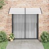 vidaXL Door Canopy Black 78.7"x39.4" PC - 2 of 4