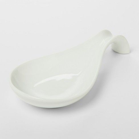 Porcelain Spoon Rest 8" White - Threshold™ - image 1 of 1