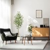 Faux Olive Tree Tall,Olive Trees Artificia Indoor with White Planter and Green Moss, Fake UV Resistant Artificial Tree - 4 of 4