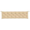 vidaXL Garden Bench Cushion Non-Slip Outdoor Seat Pad Melange Beige Polyester 78.7" x 19.7" x 2.8" for Garden Patio and Indoor Use - 4 of 4