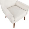 Okak Elegant Accent Chair Living Room Reading Chair with Soft Cushion Prince Mid-Century Armchair with Solid Wood Legs for Office Bedroom - 2 of 4