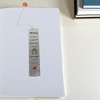 Unique Bargains Christmas Bookmark Stainless Steel Silver Tone 5.12"x1.02" 1 Pcs - 2 of 4
