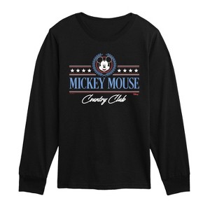 Boys' - Disney - Mickey Mouse Country Club Long Sleeve Graphic T-Shirt - 1 of 3