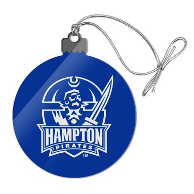 Hampton University Pirates Logo Acrylic Christmas Tree Holiday Ornament