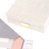 Sugar Paper Essentials Paper File Box Flax: File Organizer & Storage Bin, Beige Paperboard, 13.625" x 10.125" x 3.375" - image 3 of 4