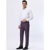 INSPIRE CHIC Men's Straight Fit Color Block Office Work Striped Trousers - 4 of 4