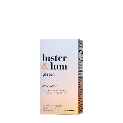 Luster & Lum Glisten Skin Hydration Dietary Supplements - 30ct