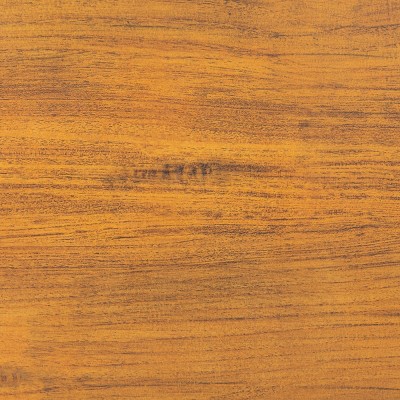 Eris Traditional Brown Wood and Black Metal Accent Table with Storage