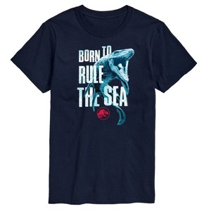 Men's - Jurassic Park - Born To Rule The Sea Short Sleeve Graphic T-Shirt - 1 of 4