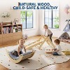 COZONY Foldable Wooden Climbing Set, 8-in-1 Baby Climber with Arch Ramp and Ladder for Indoor Toddler Play Activity - 2 of 4
