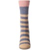 Memoi Women's "Just Hanging" Striped Embroidered Cotton Rich Novelty Crew Socks - 2 of 3