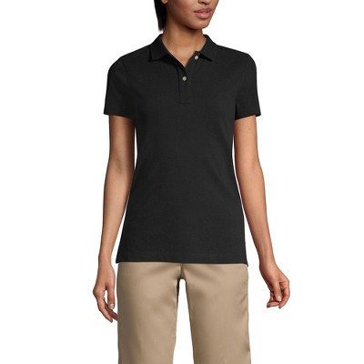 Lands' End School Uniform Young Women's Short Sleeve Feminine Fit Mesh Polo Shirt