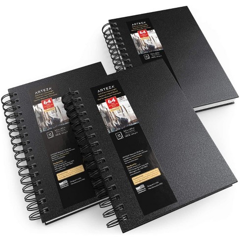 Arteza Mini Sketchbook, 3.5x5.5, 88 Pages Of Drawing Paper - 2 Pack :  Target