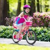 Gymax 18 Inch Kids Bike Children's Bicycle with Training Wheels/ Storage Basket/ Doll Seat/ Handbrakes Adjustable Seat & Handlebar Height - 2 of 4