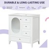 Whisen 30" Bathroom Vanity with Sink, Bathroom Vanity Cabinet with Drawers and Frosted Glass Door - 3 of 4