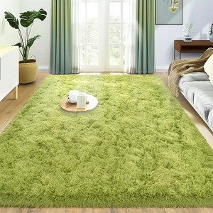 Area Rugs for Living Room Bedroom, Non-Slip Fluffy Soft Shag Carpet for Kids Home Dorm Decor Aesthetic - 1 of 4