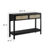 Modway Chaucer Entryway Console Table – Rustic Wood Frame with Lower Shelf and Narrow Profile - 3 of 4