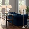 Barnes and Ivy Mason Traditional Table Floor Lamps 56" Tall Set of 3 Brushed Steel White Tapered Drum Shade for Bedroom Living Room Bedside Nightstand - 2 of 4