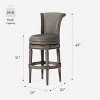 Maven Lane Pullman Swivel Bar Height Stool with Faux Leather 31" - 2 of 4