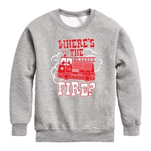 Boys' - Disney - Wheres The Fire Graphic Long Sleeve Fleece Sweatshirt - 1 of 4