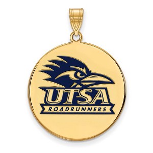 Black Bow Jewelry 14k Yellow Gold Plated Sterling Silver Texas at San Antonio Roadrunners NCAA Extra Large Pendant - 1 of 3
