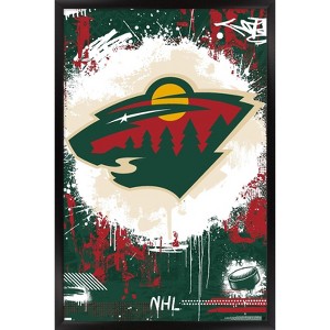 Trends International NHL Minnesota Wild - Maximalist Logo 23 Framed Wall Poster Prints - 1 of 4