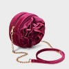 Girls' Holiday Velvet Crossbody Bag - Cat & Jack™ Red - 2 of 4