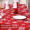 Snowflakes Christmas tablecloth, white Xmas tablecloth, gray Christmas tablecloth, new year tablecloth - 3 of 4
