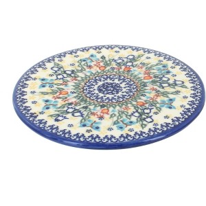 Blue Rose Polish Pottery 22-Vena Trivet - 1 of 1