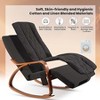 Massage Rocking Chair with Shiatsu Back  Neck Massager,Remote, Adjustable Footrest, Lumbar Pillow Ergonomic Recliner for Living Room Dark Brown - 4 of 4