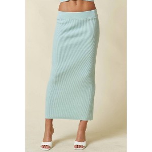 Women's SWEATER MAXI SKIRT - Blue Blush - 1 of 4